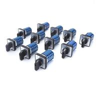 Interruptor de leva plateado de 4 polos SZW26/LW26-20, 20 A, 660 V, selector de potencia de panel, interruptor giratorio de 64 x 64 mm, 48 x 48 mm, 1 unidad(08.4 48x48mm)