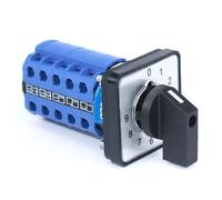 Interruptor de leva rotativo SZW26-20 de 5 fases, 20 A, 660 V - Selector de 10 posiciones for montaje en panel - 64 x 64 mm y 48 x 48 mm(09.5 64x64mm)