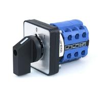 Interruptor de leva tripolar ON/OFF LW26-20 20A - Selector rotativo de panel de 64x64 mm y 48x48 mm for control eléctrico(C06.3 0 1 64x64mm)