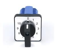 Interruptor de leva universal SZW26/LW26-20/0-10.5, 5 polos, 20 terminales, 11 posiciones, 64 x 64 mm, 48 x 48 mm, montaje en panel, 20 A, 660 V(0-10.5 48X48mm)