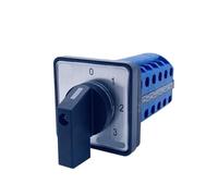 Interruptor de leva YMW26-20/5, selector 0 a 3 posiciones, conmutador rotativo, 20 terminales, tornillos, contacto plata, LW26, LW28