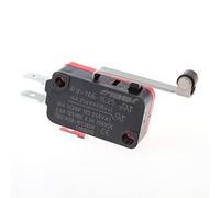 Interruptor de límite, 5 uds., RV-166-1C25, interruptor micro, tipo actuador, brazo palanca rodillo bisagra larga, acción a presión