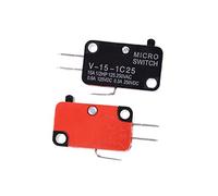Interruptor de límite 5 unids/lote 250V 16A botón pulsador puerta horno microondas SPDT 1 NO NC Micro interruptor V-15-1C25 trípode Jog carrera