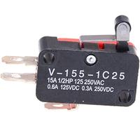 Interruptor de límite 5pcs V-155-1C25 Límite cambio SPDT Nuevo interruptor plástico palanca bisagra micro corta 15 mm