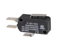 interruptor de límite, 6PCS El Interruptor De Límite V-151 Presenta Una Carcasa Alta Resistencia, Excelente Al Impacto, Buen Calor Y Micro Posición Actuación Precisión para aplicaciones industriales