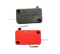 Interruptor de límite de 16 mm x 28 mm, 2 pines, 5 A/250 V CA, KW7-0C, 5 unidades, 1 NA, 1 NC