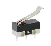 Interruptor de límite de 3 pines, pulsador momentáneo de 20/100/1000 piezas, 1 A/125 V, con rodillo de manija(BENT HANDLE,20PCS)