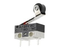 Interruptor de límite de 3 pines, pulsador momentáneo de 20/100/1000 piezas, 1 A/125 V, con rodillo de manija(PULLEY,20PCS)