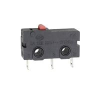 Interruptor de límite de recorrido KW12 de 5 A, 125 V y 250 V, KW11-3Z-2 con mango, botón de contacto de 16 mm, microinterruptor KW12-N, 2 pines/3 pines, KW12-A, NO/NC(Red round head,5PCS)
