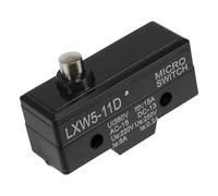 interruptor de límite, Lote de 10 microinterruptores émbolo resorte corto LXW5-11D1, serie LXW5, interruptor límite reinicio, recorrido momentáneo(Copper contact)