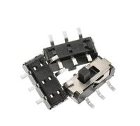 Interruptor de límite，Micro Interruptor de límite， Paquete de 10 interruptores palanca deslizantes MSS22D18 SMD SMT 2P2T 6 pines con mango 2 mm for DVD