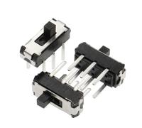 Interruptor de límite，Micro Interruptor de límite， Paquete de 100 interruptores palanca deslizantes MSS22D18 DIP, 2 pines, terminales, 6, cobre, 3 A, mango mm for DVD