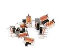 Interruptor de límite，Micro Interruptor de límite， Paquete de 20 interruptores deslizantes SK12D07VG3 3 pines, 1P2T, 2 posiciones, encendido y apagado, longitud la manija: mm
