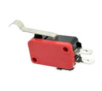 interruptor de límite, V-153 V-154 V-155 V-156-1C25 Microinterruptor de límite recorrido SPDT Momentáneo ON OFF 1NO1NC rodillo palanca(V-154-1C25,5pcs)