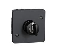 Interruptor de llave 3 posic. IP55 Gris