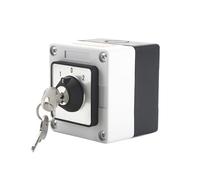 Interruptor de llave de cambio de leva universal, selector monofásico SZW26/LW26-20, encendido-apagado-encendido, 20 A, con caja impermeable y a prueba de polvo.