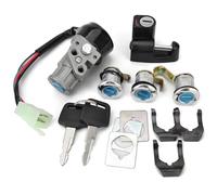 Interruptor de Llave de Compatible Con CN250 Para Helix 1986-2007 35010-KS4-711 Cerradura Del Interruptor De Encendido De La Motocicleta, Tapa Del Depósito De Combustible, Llave De Arranque