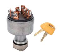 Interruptor de Llave de Encendido, Interruptor de Arranque Universal de 6 Pines Apto para Carretilla Elevadora de Coche, Camión, Tractor, Remolque, Oruga, Aplicaciones de Plantas Agrícolas