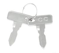 Interruptor de llave de encendido para DS para carrito de golf PRECEDENT, construcción de metal, fácil instalación, seguridad mejorada, funcionamiento suave, acabado plateado, 2,65 x 3,8 cm, par de