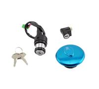 Interruptor De Llave De Encendido para Suzuki para Haojue para Lifan para Dayang para Jialing para Haojin Conjunto Interruptor Encendido Motocicleta Tapa Tanque Bloqueo(A Set 4 Wires)