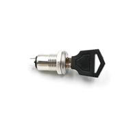 Interruptor de llave electrónico de aleación de zinc de 12 mm, interruptor de encendido y apagado, bloqueo de teléfono, interruptor de seguridad, terminales tubulares + 2 llaves, 2 posiciones, 1 pieza