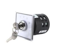 Interruptor de llave giratorio universal eléctrico LW6Y-2/C121, 5 A, 4 posiciones, 1-2-3-4, 12 tornillos de terminal