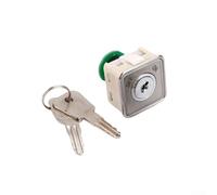 Interruptor de llave, interruptor de llave de estación base de bloqueo de elevador, interruptor de seguridad con llave para sistema de control de acceso de ascensor 2 posiciones (cerradura cuadrada)