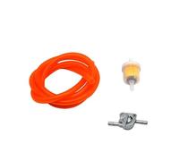 Interruptor De Llave Purga En Línea para Grifo Combustible Gasolina Motocicleta Universal 6 Mm, Manguera Tubo 1 M + Filtro Aceite + 4 Clips