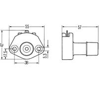 Interruptor de luces con luz intermitente 6AJ 001 751-021 HELLA