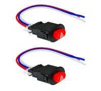 Interruptor de Luces de Emergencia Luz de Advertencia de Peligro para Motocicleta Botón de luz de Emergencia Inteligente de 3 Cables s