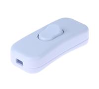 Interruptor de luz AC 250V ON/OFF lámpara mesa escritorio cable interruptores basculantes Control for luces LED cableado interruptor eléctrico(White)