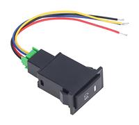 Interruptor de Luz Antiniebla TS-08 Interruptor de Botón Pulsador de Lámpara Antiniebla de 5 Pines 3a 12V Reemplazo del Interruptor de Luz de Encendido/Apagado para Automóvil