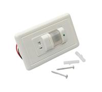 Interruptor de luz con sensor de movimiento en la pared, ocupación PIR de un solo polo, retardo de encendido/apagado automático, para pasillo, inodoro, escalera, pasillo, balcón, garaje, baño