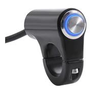 Interruptor de luz de carretera Interruptor De Manillar De Motocicleta De 22 Mm 12 V Bocina Faros Antiniebla Luz De Posición Botón De Encendido Apagado Compatible Con Manillares 7/8" Botón Encendido(B