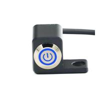 Interruptor de luz de Carretera Interruptor Motocicleta 12 V Montaje En Espejo 10 Mm Faros Delanteros Motocicleta Luces Emergencia Frenos Luces Antiniebla Interruptor Retorno Manual Interruptor(Right