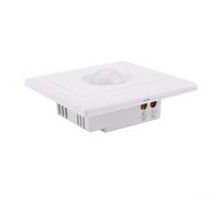 Interruptor de luz de detección de cuerpo humano PIR CA 220V con función de retardo de tiempo para seguridad (B)