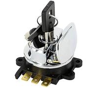 Interruptor de luz de encendido redondo para Harley-Davidson Big Twin DYNA Fatboy Softail Road King 71313-96 (cromo)