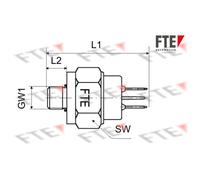 Interruptor de luz de freno FTE 9910201