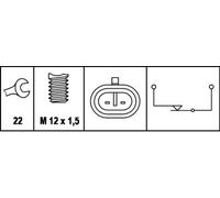 Interruptor de luz de marcha atrás 6LF 007 356-001 HELLA para OPEL MASERATI