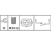 Interruptor de luz de marcha atrás 6ZF 007 673-001 HELLA para BMW MINI JAGUAR