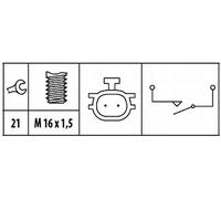 Interruptor de luz de marcha atrás 6ZF 181 612-061 HELLA para NISSAN RENAULT