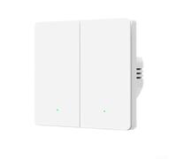 Interruptor de luz de pared inteligente Tuya, para conectividad Zigbee, no necesita cable neutro, funciona sin problemas con Alexa y Google Home (2 vías)