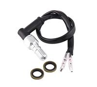 Interruptor de luz de presión de freno hidráulico-interruptor freno moto-Qiilu Interruptor de freno hidráulico Universal Moto Juego trasero Interruptor de luz de freno hidráulico con arandelas(M10x1.