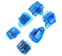 Interruptor de Luz del Manillar para Moto y Scooter, Azul | Controles de Intermitentes, Faros y Bocina, Plástico Adaptable, Montaje en Manillar para Reemplazo