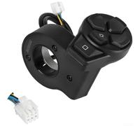 Interruptor de luz eléctrico con alarma para Ninebot Max g30s LP g30sD g30sLE II F30 E25 ES4 G3 F3 para control de botón combinado negro (A)