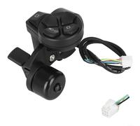 Interruptor de luz eléctrico con alarma para Ninebot No. 9 para ZT3, G3, F3, interruptor combinado para iluminación y claxon, pieza de repuesto resistente, color negro (B)