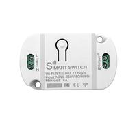 Interruptor de luz inteligente inalámbrico con wifi, AC90 ~ 250 V, 10 A, con control de voz, función de temporizador, compatible con Alexa/Google Home