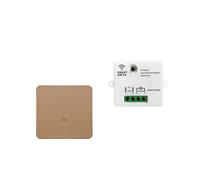 Interruptor de Luz Inteligente Inalámbrico RF Sin Neutro 433Mhz, Kit de Interruptor de Control Remoto Inalámbrico AC110-250V para Lámpara de Luz