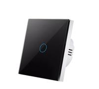 interruptor de luz inteligente, Panel de vidrio templado cristal estándar, Sensor indicador LED táctil, botón eléctrico 1/2/3 220V(Zs Bw001y)