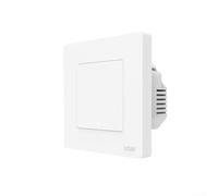 Interruptor de luz inteligente para Moes Star Ring Series para Tuya para zigbee, botón táctil montado en la pared con control remoto RF, construcción de PC, acabado blanco (1 banda)